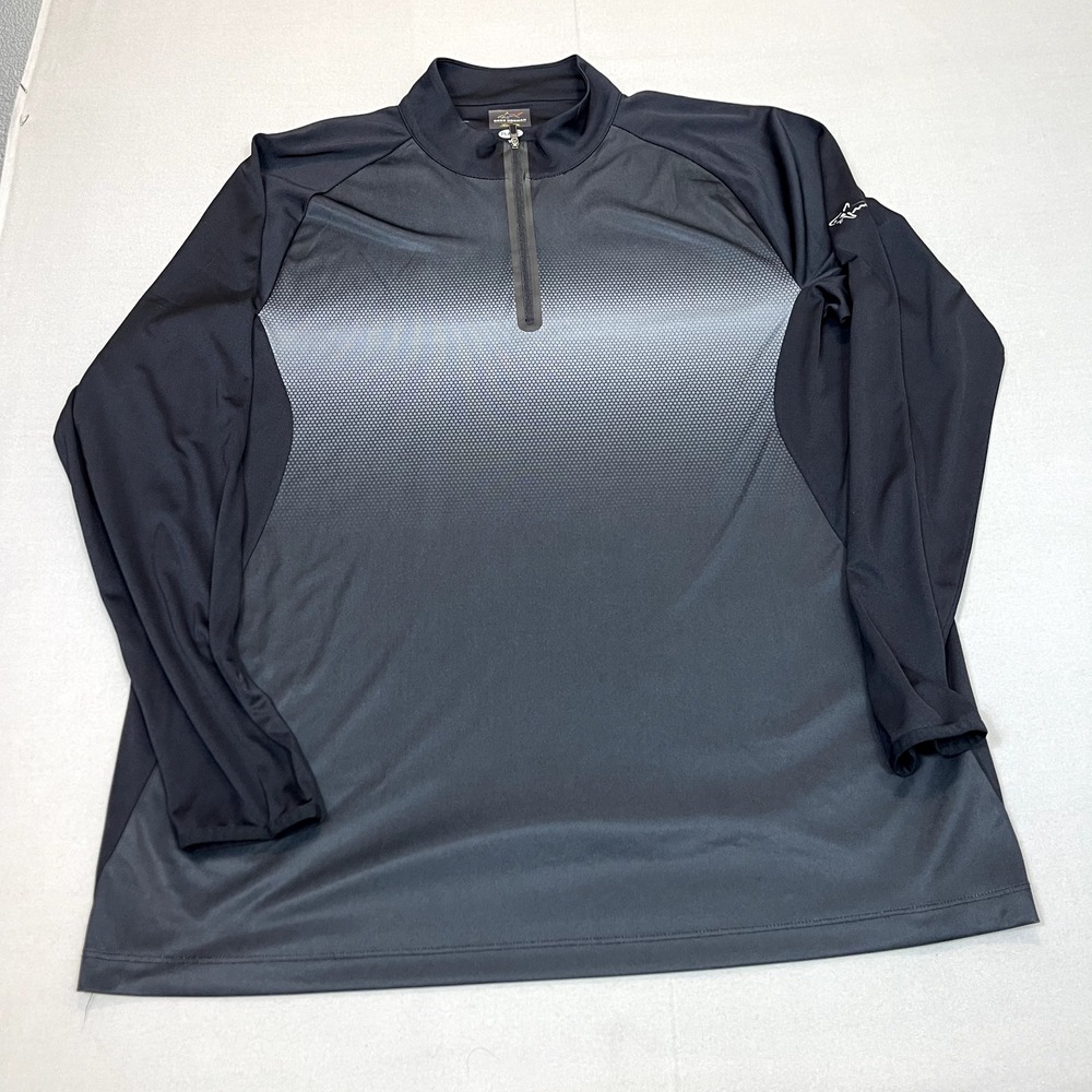 Greg Norman Golf Jacket Extra Large Gray Polyester Long‎ Sleeve  Play Dry Mens